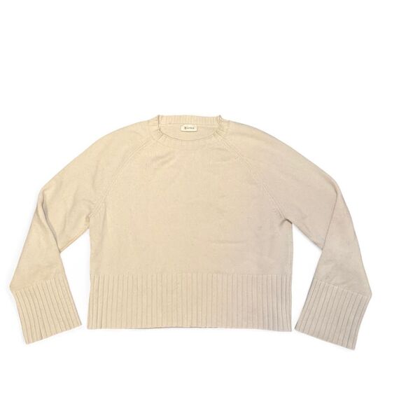 LILYSILK Women’s Wool Cashmere Sweater Off White Crewneck Pullover Size XS cozy - Picture 1 of 6